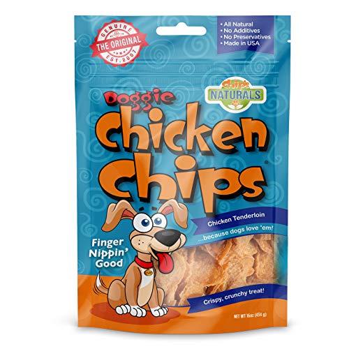All Natural Chicken Chips Dog Treats (Large 16 oz. Bag)
