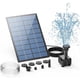 thumbnail image 1 of Bomba de fuente solar de 2,5 W, con 6 boquillas y tubería de agua de 4 pies, bomba de energía solar para baños de pájaros, estanques, jardines y otros lugares SMTX, 1 of 4