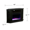 thumbnail image 2 of SEI Claremont Color Changing Convertible Fireplace in Black Color, 2 of 5