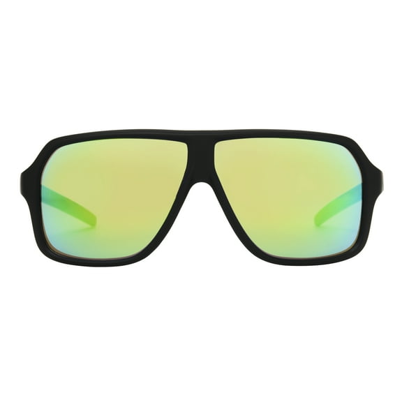 Panama Jack Men's Shield Fashion Sunglasses Black