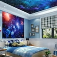 thumbnail image 3 of Gojian Galaxy Tapestry for Bedroom Aesthetic Space Blue Night Starry Sky Stars Universe Tapestry Mysterious Nebula Wall Hanging Backdrop Room Decor for Bedroom Living Room, 3 of 6