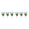 thumbnail image 3 of Yuarrent 3 piezas de flores artificiales realistas, decoración de bajo mantenimiento para el hogar o el jardín, durabilidad duradera, blanco blanco 2Conjunto, 3 of 6
