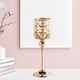 thumbnail image 4 of Candelabro de Cristal Macarena Candelabro de Mesa Decoración del Hogar Oro, 4 of 7
