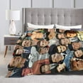 thumbnail image 5 of Josh Hutcherson Blanket Anti-Pilling Throw Blanket Plush Blanket Lightweight & Ultra-Soft, Warm & Comfy Flannel Fleece Blanket for Couch, Bed, Sofa, 60x80, 5 of 6