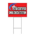 thumbnail image 1 of Smog Check Station (18" x 24") Yard Sign, Includes Metal Step Stake, 1 of 6