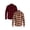 Red Buffalo Plaid/Brown Plaid, variant on George Men's and Big Men's Flannel Shirt with Long Sleeves, 2-Pack, Sizes XS-3XLT