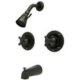 thumbnail image 1 of Kingston Brass Vintage Two Handle Tub & Shower Faucet, 1 of 1
