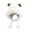 White, variant on Xfvqtps Womens Fluffy Plush Hat Cute Bear Ear Thickened Fleece Pompom Strap Coldproof Warm Outdoor Versatile Fall Winter Beanie Beige