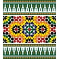 thumbnail image 3 of Moroccan Duvet Cover Set, Vibrant Old Fashion Indie Pattern with Eastern Influences Print, Decorative 3 Piece Bedding Set with 2 Pillow Shams, Calking Size, Green Yellow, by Ambesonne, 3 of 3