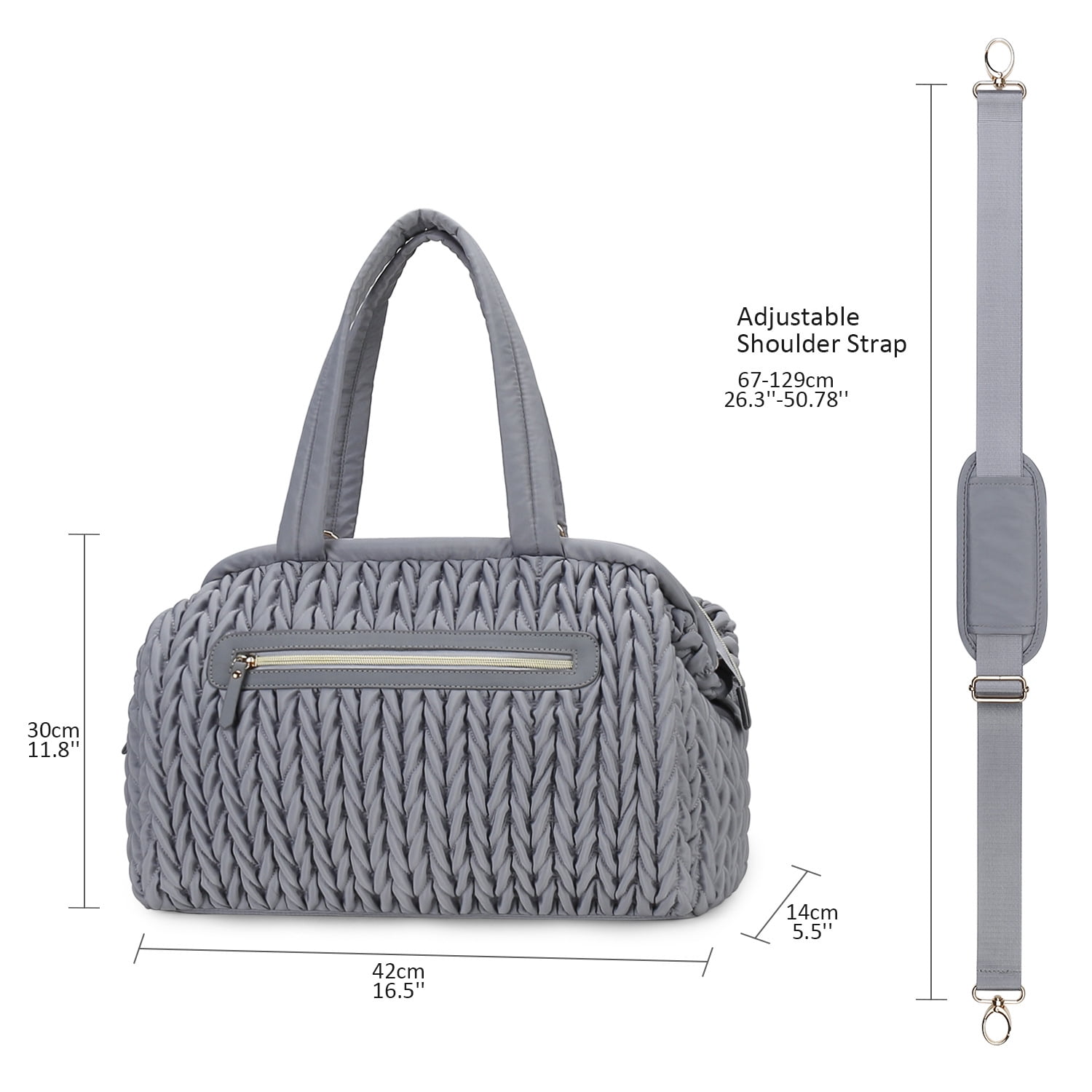 Sunyuer Diaper Tote Bags for Women, Lightweight Travel Work Hospital Maternity Weekender Bag, Crossbody Mommy Bag