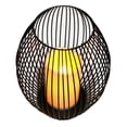 thumbnail image 4 of Soporte de lámpara de Té de Alambre Negro de Artístico LED para Sala de Interior Libre Boda Bar Decoración Ornamento L Colco Estuche de alambre para candelabro, 4 of 8