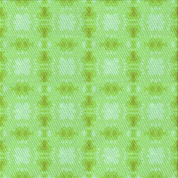 Ahgly Company Machine Washable Indoor Square Transitional Green Area Rugs, 8' Square