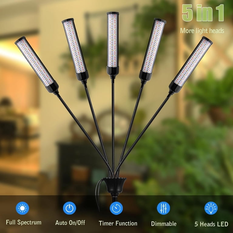 Indoor Plant 4 Head Grow Light For Indoor Plants - 75" Adjustable ...
