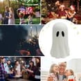 thumbnail image 5 of BingTong Halloween Paper Mache Ghost Tabletop Decorations –Spooky Ghost Statue Cute Ghost Decor For Home Table Centerpieces Tiered Tray Decorations Party Decor 4In 2-Brown + White, 5 of 9