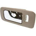 thumbnail image 2 of Driver Side Front Interior Door Handle Compatible with 2005-2011 Cadillac STS Beige Bezel Chrome Lever With Lock Button 10370352 V Base Platinum OE Replacement Inside Handle Direct Fit, 2 of 5