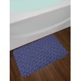 thumbnail image 2 of Navy Blue Bath Mat, Marine Inspired Rope Pattern Knots Aquatic Composition Abstract Ornamental, Plush Bathroom Decor Mat with Non Slip Backing, 29.5" X 17.5", Dark Blue White, by Ambesonne, 2 of 2