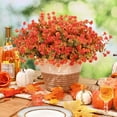 thumbnail image 4 of Waipfaru 12 Bundles Artificial Fall Flowers ,Fake Mums,UV Resistant Fake Greenery,No Fade Faux Flowers for Outside Porch Home Decoration, 4 of 8