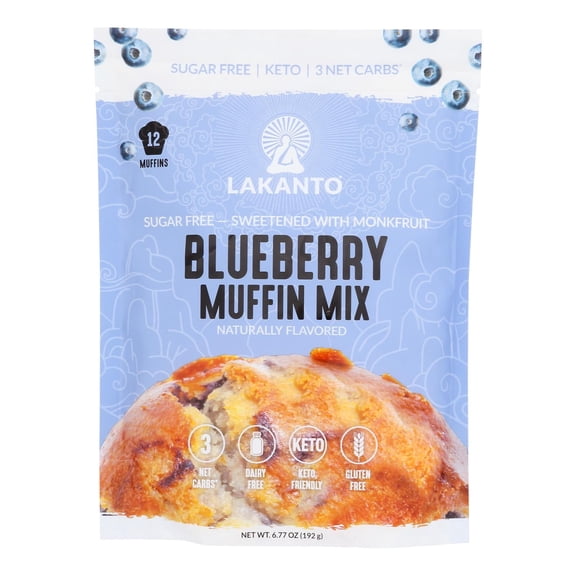 Lakanto - Muffin Mix Blueberry - Case of 8-6.77 OZ
