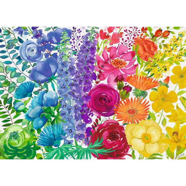 Ravensburger Floral Rainbow Jigsaw Puzzle - Walmart.com
