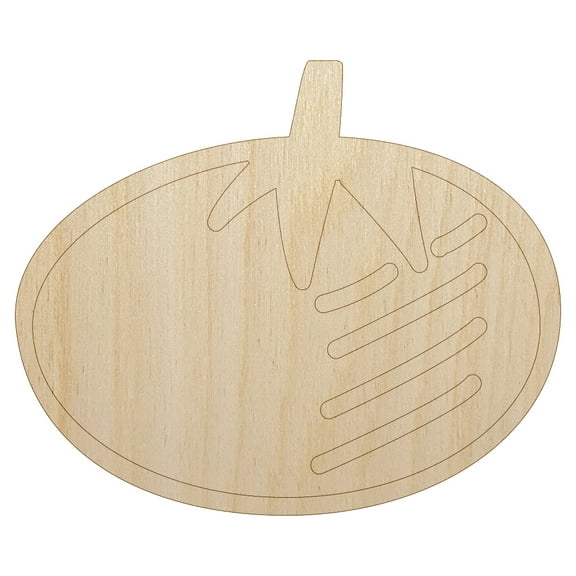 Tomato Fruit Vegetable Produce Doodle Wood Shape Unfinished Piece Cutout Craft DIY Projects - 4.70 Inch Size - 1/8 Inch Thick