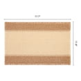 thumbnail image 6 of Farmhouse Placemats Set of 6 Woven Paper Cotton Placemats for Dining Table Decor Indoor Outdoor Kitchen Table Mat Wipe Clean Khaki 17.7x11.8inch, 6 of 6