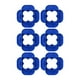thumbnail image 1 of Herramienta espaciadora de cubierta, herramienta para separar tablas de cubierta, accesorios, portátil, 4 en 1, tamaño múltiple para Azul 6 piezas, 1 of 8