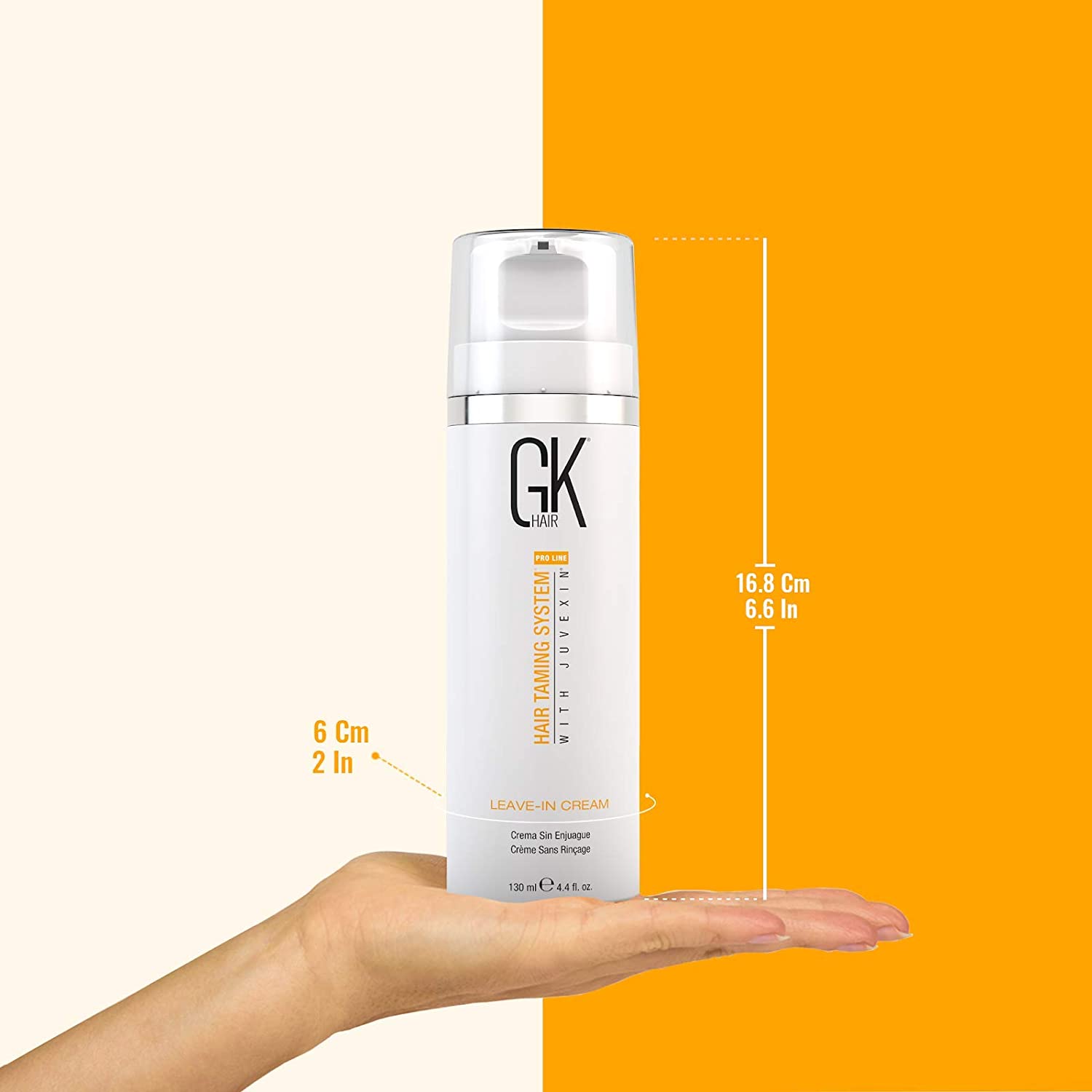 GK Hair Pro Line Hair Taming System with Juvexin Leave-In Conditioning Cream, Hydrates, Smoothness, Nourishes