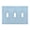 Baby Blue, variant on Dailycode Light Switch Plate Covers 2 Gang Wall Plate Plastics Outlet Covers for Kitchen Home Office Decor Ice Blue