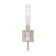 thumbnail image 4 of Roma 1 Light Modern Wall Sconce Brushed Nickel with Clear Glass Tube Shade, 4 of 6
