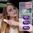 thumbnail image 5 of Foldable Mirror Brush Mini Portable Travel Cordless Negative Ionic Hair Straightener Brush and Curler 2 in 1 - Hot Comb Pink, 5 of 9