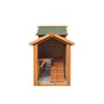 thumbnail image 4 of 79.5 " Outdoor Poultry Cage, Large Wooden Bunny Cage Chicken Coop Hen House with 2 Runs, 2 Tier Waterproof Poultry Pen Enclosure for Rabbit Chicken Duck Small Animals, 4 of 8