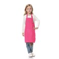 thumbnail image 1 of TOPTIE Kids Aprons with Pocket & Adjustable Strap, Child Chef Bib Apron for Kitchen Cooking Baking Painting-Hot Pink-S, 1 of 8