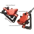thumbnail image 2 of GLFILL 1 Pair Brake 2PI SM Hydraulic Disc Brake RMotor Front Rear Disk Dual Callipers Lever For E-Bike Kick Scooter Power Off Brake rear brake set, 2 of 9