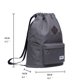 thumbnail image 2 of KAUKKO Cordón Deportes Mochila Gimnasio Yoga Bolsa Hombro Mochila para Hombres y Mujeres KAUKKO  K2031-Darkgrey, 2 of 5