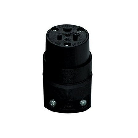 Leviton C20-515CR-000 15A 125V Com Grade Straight Blade Rubber Connector