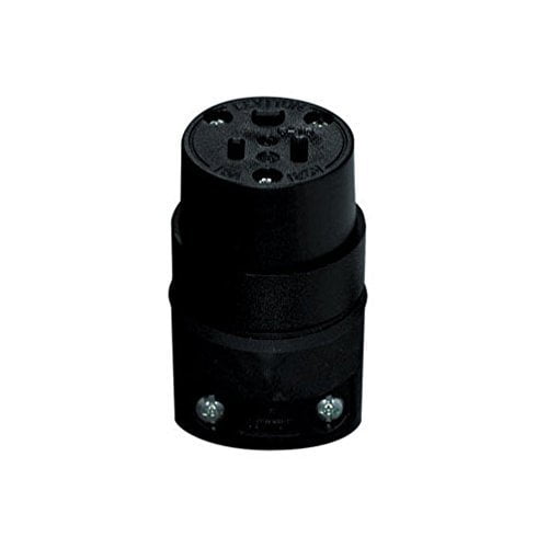 Leviton C20-515CR-000 15A 125V Com Grade Straight Blade Rubber Connector