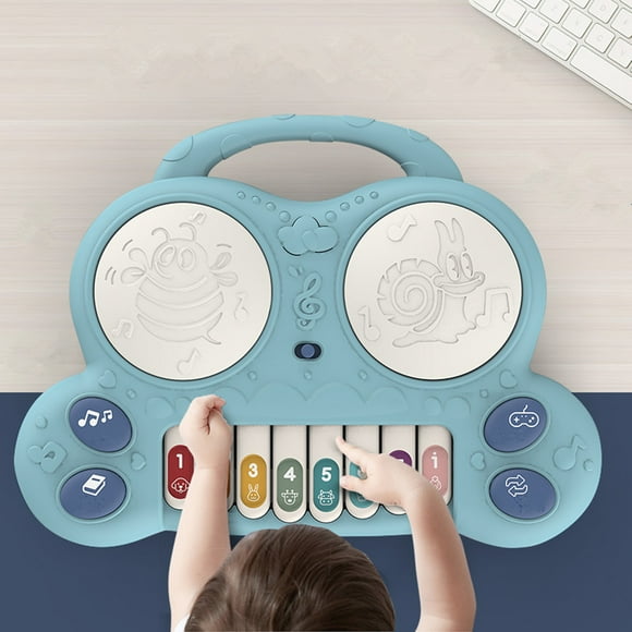 LSLJS Early Childhood Education: Hand Clapping Drums, Toys, Multifunctional Piano, Educational Learning, Double Drum Electronic Organ, Kids Toys