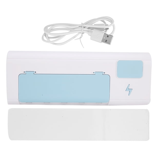 Estante para cepillos de dientes con luz UV, soporte para cepillos de dientes UVC, estante de almacenamiento para cepillos de dientes de pared, contenedor para cepillos de dientes creado magistralmente