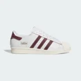 thumbnail image 1 of Adi-das Superstar 80 ADV Shoes in Crystal White / Shadow Red / Off White, 1 of 6