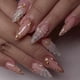 thumbnail image 2 of Fashionable Almond Shape False Nail French Waveing Detailing ABS Material Snugs Easy To Wear For Travel Work Social Event, 2 of 4