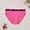 Hot Pink, variant on Naittoop Women's Bikini Panties, Love Heart Waistband Fashion Sporty Mid-Low Rise Underwear, Multiple Colors Plus Size Friendly