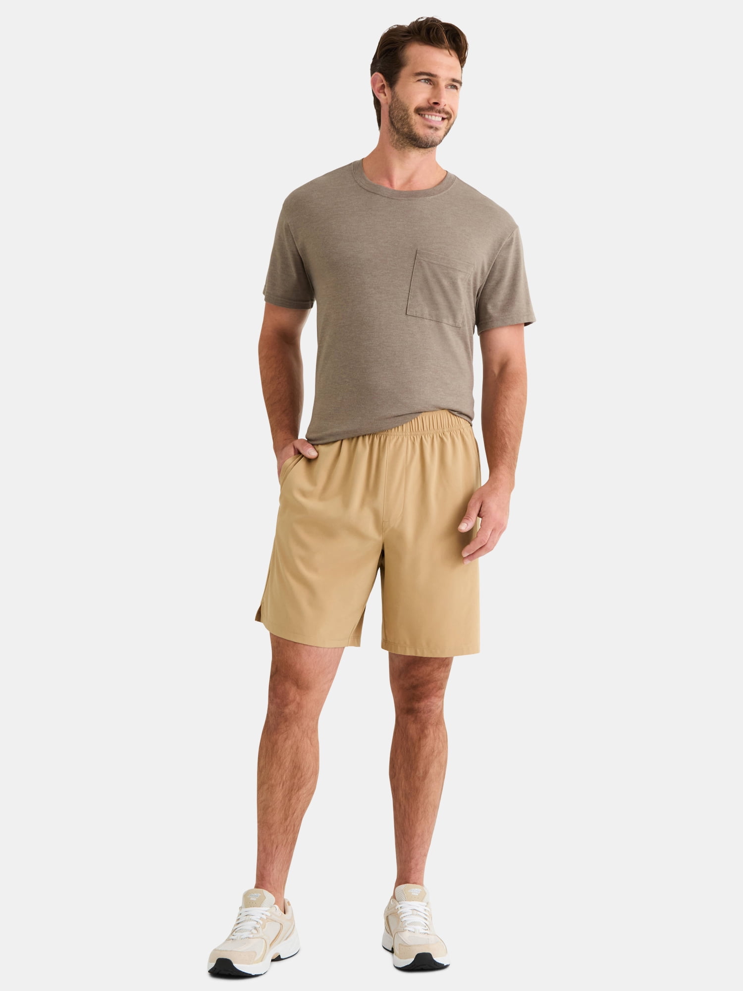 Athletic Works Men's and Big Men's Woven Running Shorts, 6" and 8" Inseams, Sizes XS-5XL