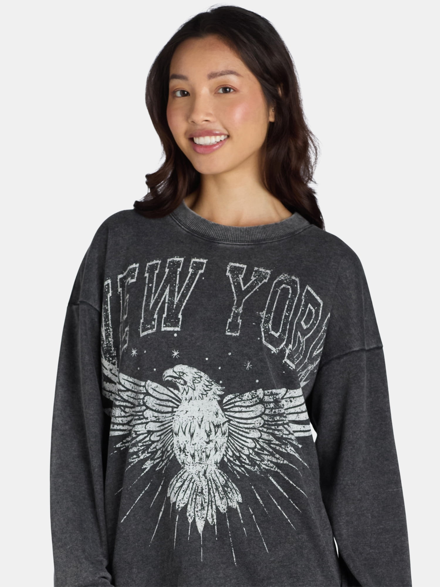 Self Esteem Women’s Mineral Washed Graphic Sweatshirt, Sizes S-XL