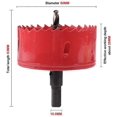 thumbnail image 2 of Hole Opener Drill Bit for Wood Aluminum Iron Sheet Pipe Plastic, 2 of 5