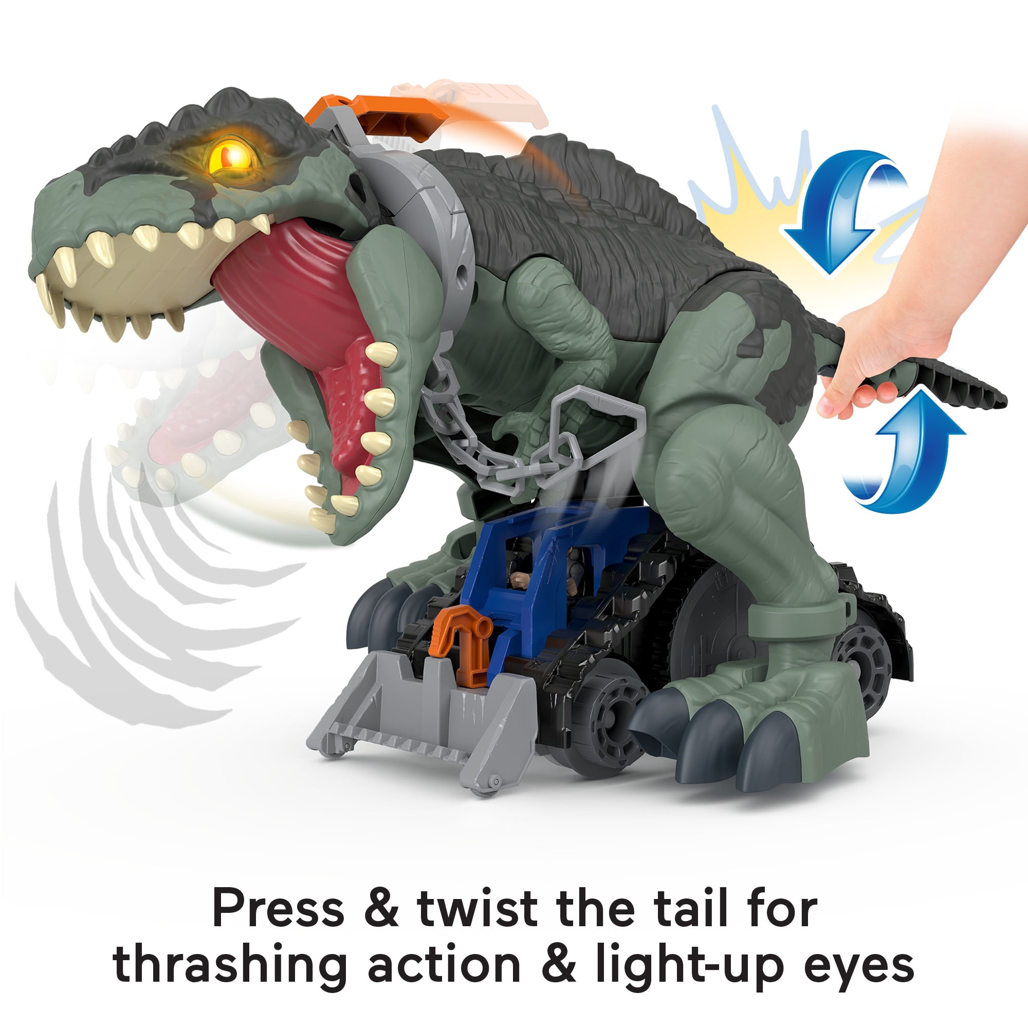 Imaginext Jurassic World Dominion Mega Stomp & Rumble Giga Dinosaur Toy with Lights & Sounds