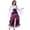 Purple, variant on VOGUES Renaissance Dress Bohemian Short-Front Long-Back Ruffled Skirt. Medieval Pirate-Style Waist-Shaping Skirt. Blue. S Festival Outfits For Women