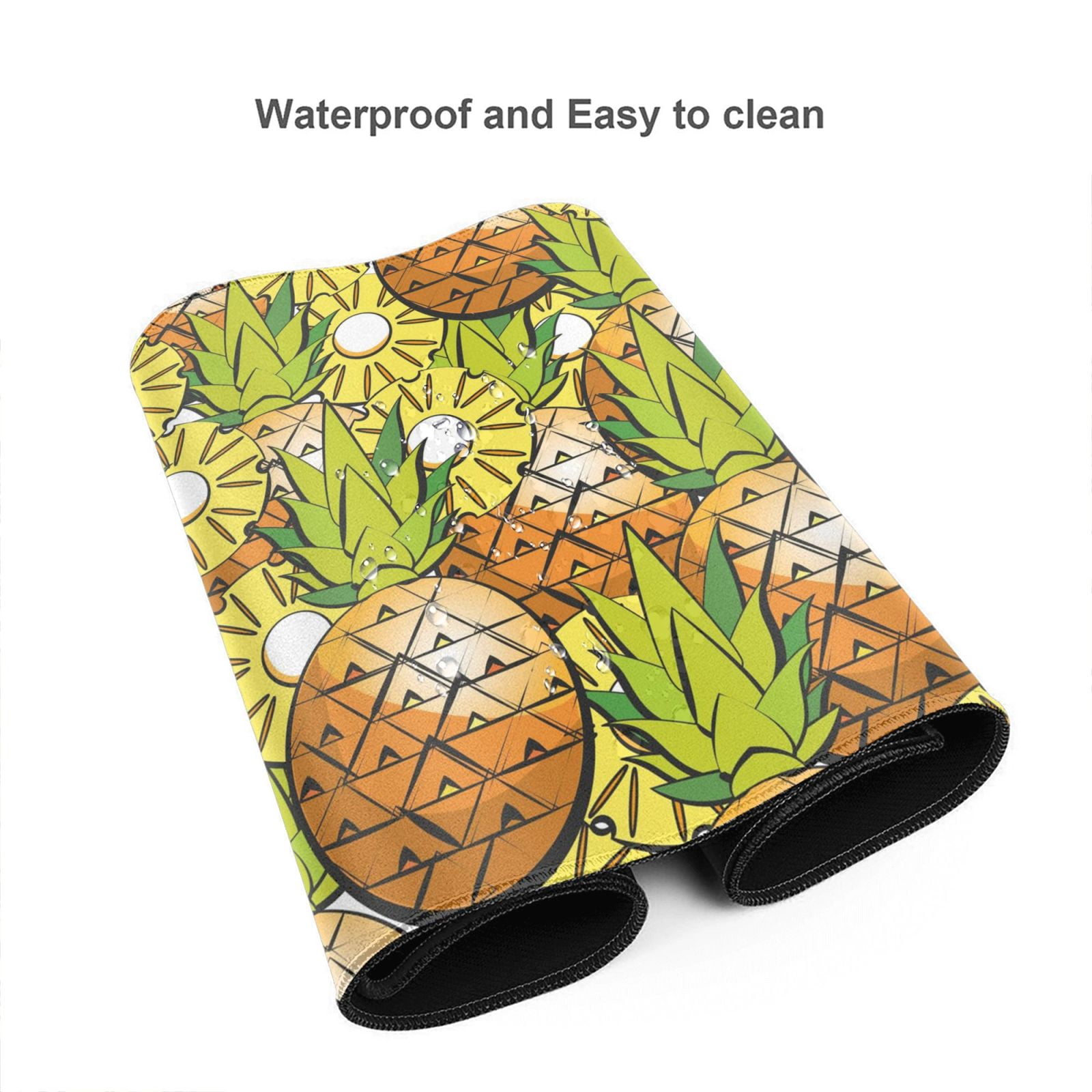 Kdxio Tropical Summer Fruit Print Large Gaming Mouse Pad,Non-Slip Base,Water Resist Keyboard Pad for Gamer,Office & Home,29.5 x 15.8 in
