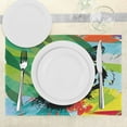 thumbnail image 3 of Ambesonne Tiger Place Mats Set of 4, Abstract Bengal Tiger, Standard Size, Multicolor, 3 of 6