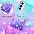 thumbnail image 4 of Funda para Samsung Galaxy A55 5G Transparente con Brillos Carcasa Protectora Antigolpes con Glitter Brillante, 4 of 5