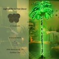 5FT 148 LEDs Lighted Palm Trees, Artificial Palm Tree with Coconuts